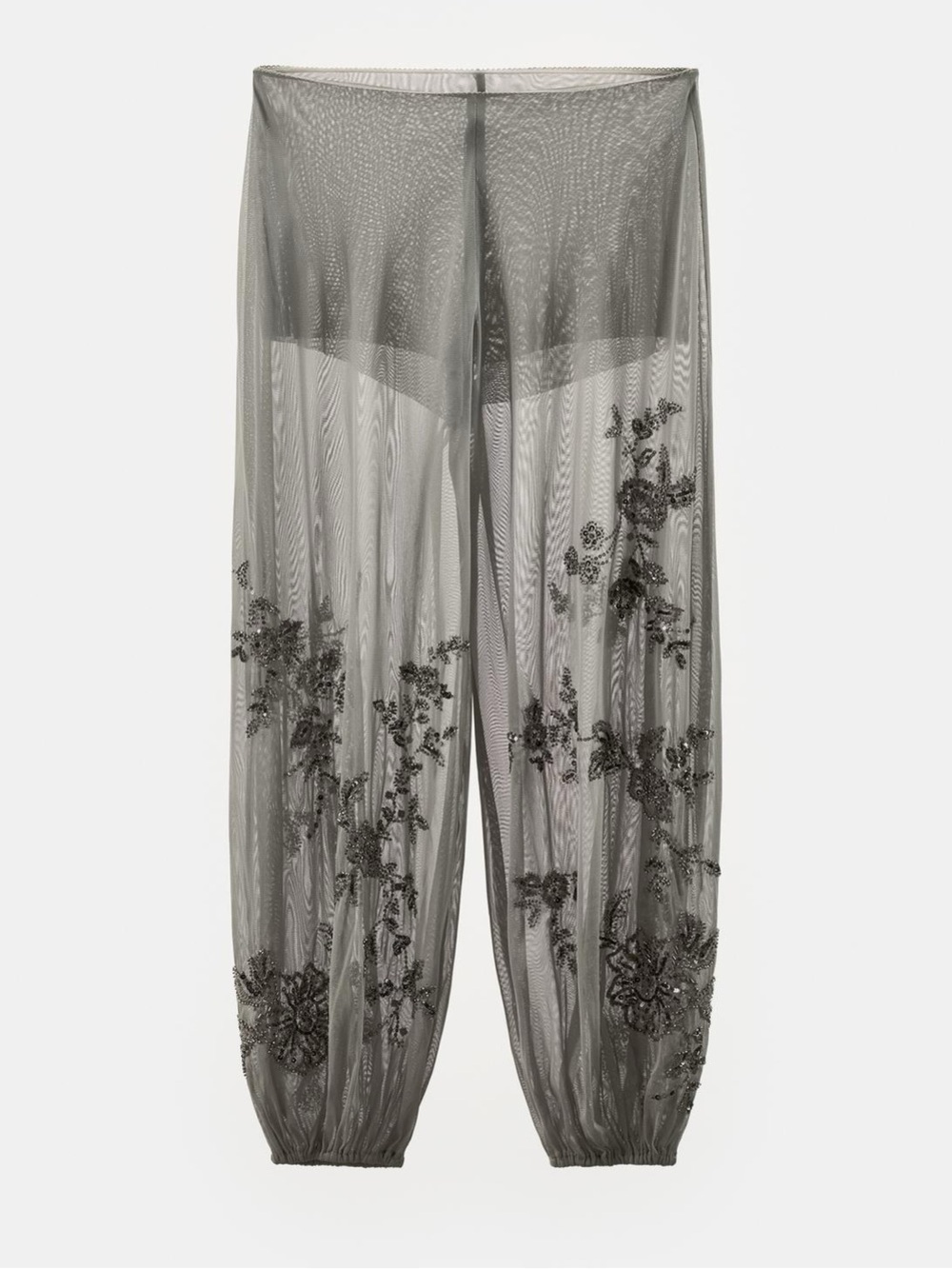 EMBROIDERED BLOOMER PANTS

Zara Sheer Embroidered Mesh Joggers - Picture 4 of 10